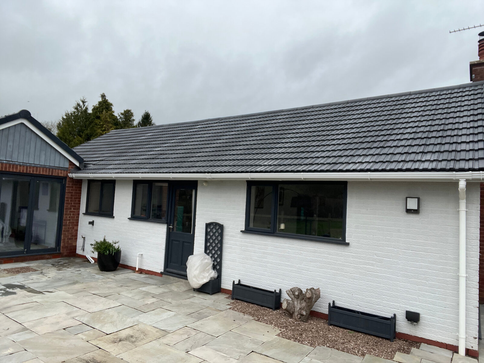 Freshly cleaned roof and bright exterior