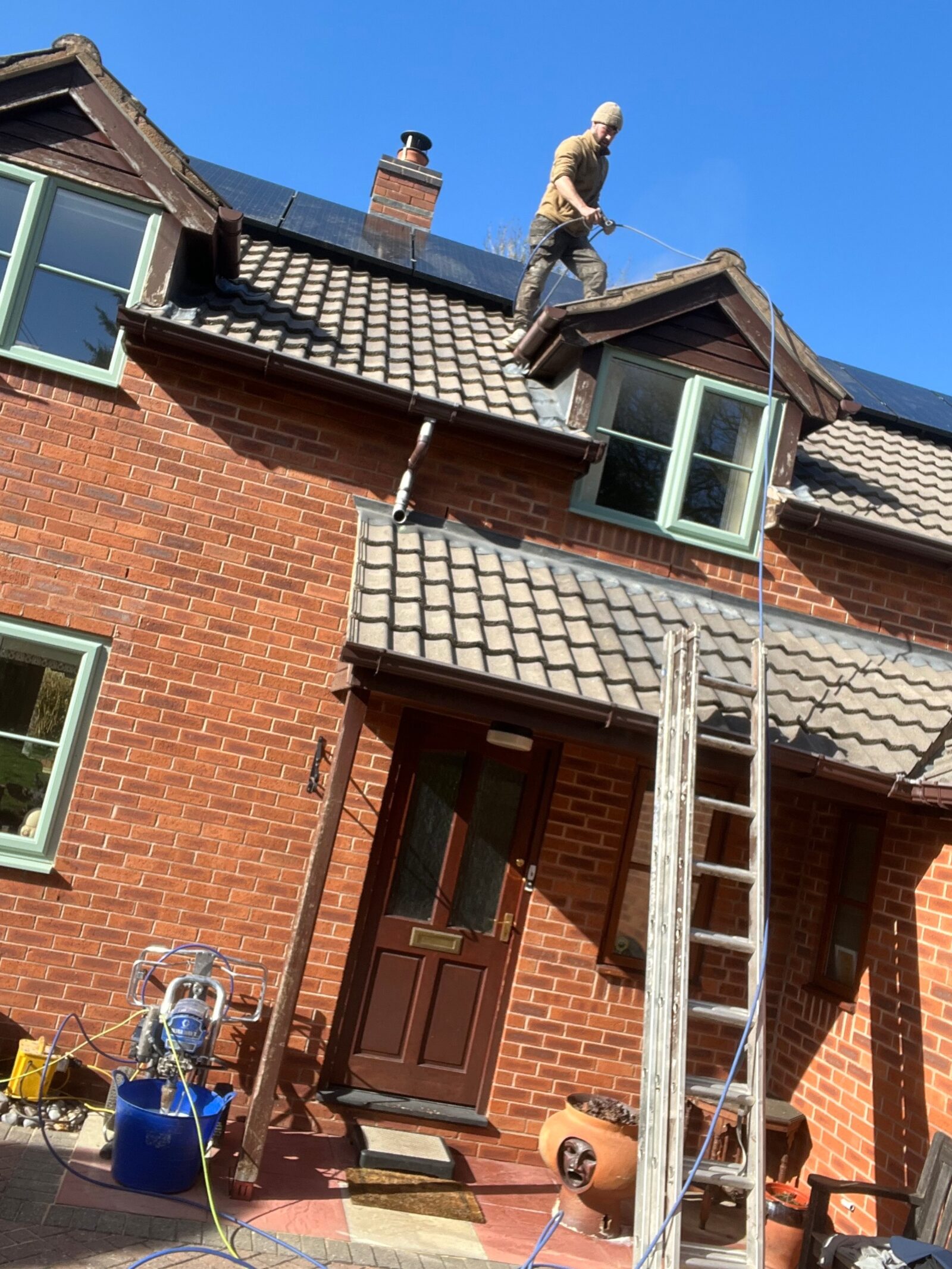Exterior property maintenance underway in Herefordshire